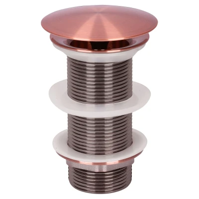 Afbeelding van Wastafel Afvoerplug Differnz Always Open 10 cm Rood Koper