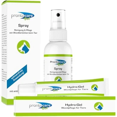 Afbeelding van Prontocare Voordeelset wondspray &amp; wondgel 75/20 ml, optimale wondverzorging voor honden, katten en andere huisdieren