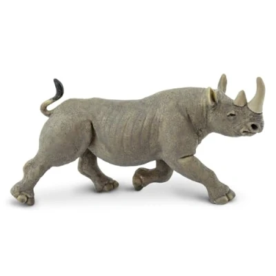 Afbeelding van Safari Wilde Dieren Zwarte Neushoorn Junior 14,5 Cm Grijs