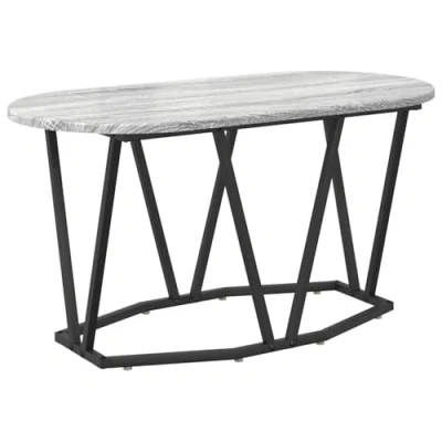 Afbeelding van vidaXL Salontafels Grijze Sonoma Engineering hout, Metaal Medium
