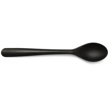 Afbeelding van Folia dessertlepel herbruikbaar uit CPLA 14,5 cm zwart 50 stuks