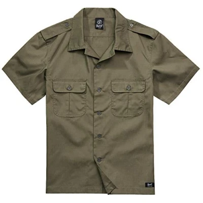 Afbeelding van Brandit Overhemd, Heren, Maat: XL, Olive