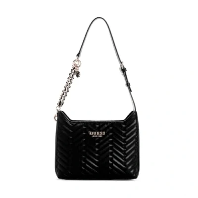 Afbeelding van Guess Anning Shoulder BAG Handtas, Dames, Maat: One Size, Black
