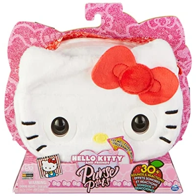 Afbeelding van Purse Pets Sanrio Hello Kitty and Friends interactieve dierenhandtas met meer dan 30 geluiden en reacties