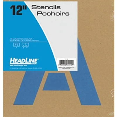 Afbeelding van Headline Sign Lettersjablonenset, 30,5 cm hoofdletters A tot Z, herbruikbaar