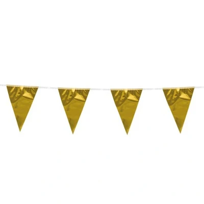 Afbeelding van Goud metallic vlaggenlijn 10 meter