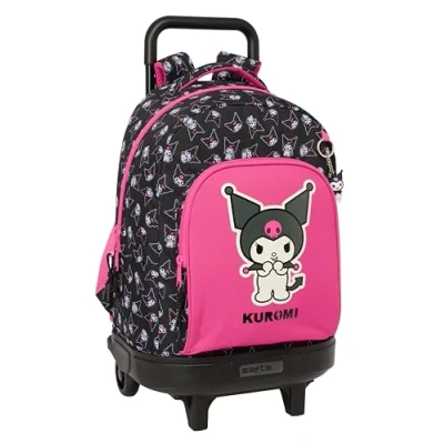 Afbeelding van Schoolrugzak Kuromi Zwart Fuchsia 33 x 45 22 cm