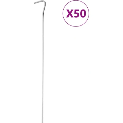 Afbeelding van Tentharingen 50 st 4 mm 30 cm gegalvaniseerd staal