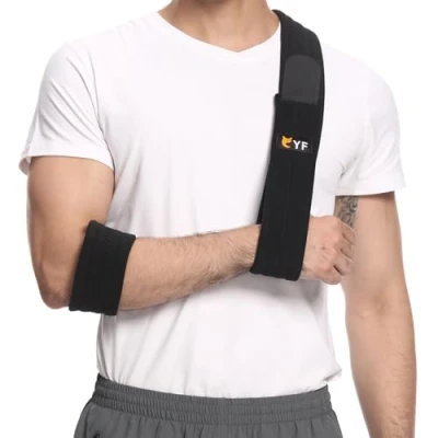 Afbeelding van YF arm Sling, effectieve schouder immobilizer medische sling voor rotator manchet gescheurd pols elleboog letsel, verstelbare lichtgewicht comfortabele ondersteuning gebroken en