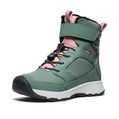 Afbeelding van KEEN Skua Winter waterdichte sneeuwlaarzen, Dark Forest/Rose Elegance, 32 EU, Forest Rose EU