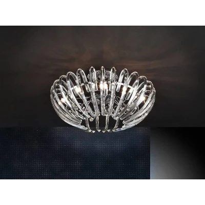 Afbeelding van Schuller Valencia Ronde kristallen plafondlamp Ariadna transparant