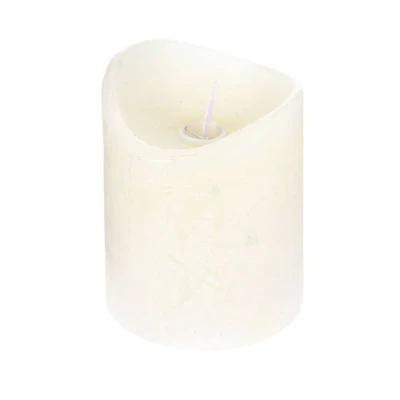 Afbeelding van Ledkaars dansvlam ivoor 7,5 x 10 cm
