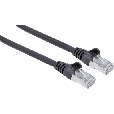 Afbeelding van Intellinet Netwerk Patchkabel, Cat5e, 0,25 m, CCA, U/UTP, PVC, Vergulde Contacten, Snagless Cat6A, S/FTP, Koper, LSOH 1.5 m Zwart