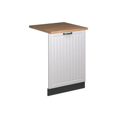 Afbeelding van Vicco Afwasmachine paneel Fame Line, wit landhuis, 60 cm, AP eiken