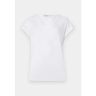 Afbeelding van TOM Tailor Denim Fluent V NECK Tshirt basic, Dames, Maat: XL, White