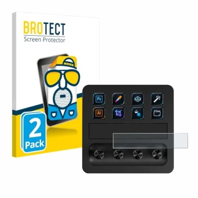 Afbeelding van BROTECT (2 Stuks) Antireflecterende Beschermfolie voor Elgato Stream Deck + Anti Glare Screen Protector, Mat, Ontspiegelend