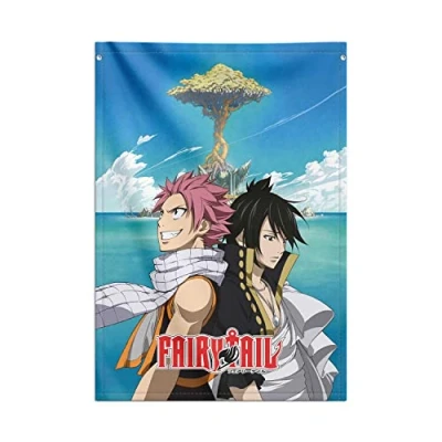 Afbeelding van Grupo Erik Wallscroll Fairy Tail Wall art Poster Decor Woonkamer van stof 70x100 cm