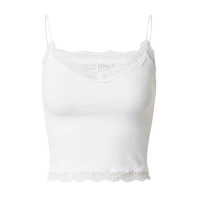 Afbeelding van ONLY Dames Onlvicky Lace Seamless Cropped Noos Top, wit (bright white), XS S