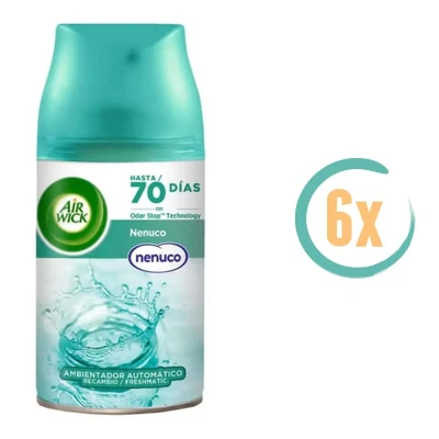 Afbeelding van 6x Airwick Freshmatic navulling Nenuco kopen? Nu in de aanbieding bij Voordelig