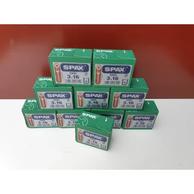 Afbeelding van SPAX schroeven verzinkt POZIDRIVE PZ 1 platverzonken kop 3 x 16 mm 1000 stuks