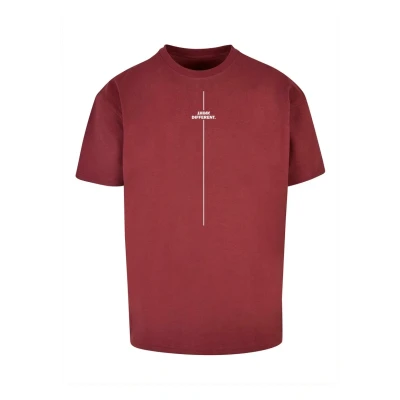 Afbeelding van Merchcode Think Different Heavy Tshirt print, Heren, Maat: Large, Cherry