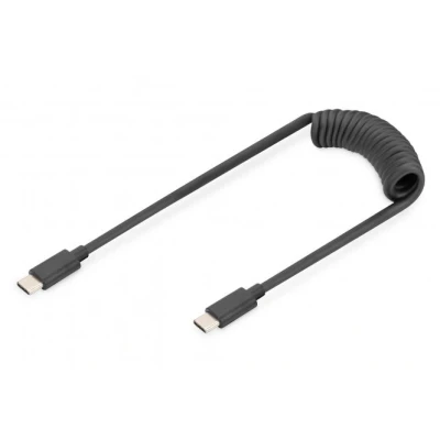 Afbeelding van DIGITUS Kabelspiraal USB 2.0 C a 2.0, PD 60W Max; 1m