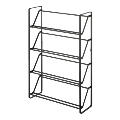 Afbeelding van Yamazaki Schoenenrek Frame 4 Laags Slim Zwart 53x17,5x80cm