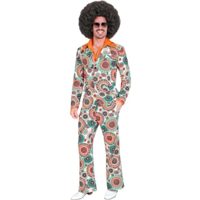 Afbeelding van WIDMANN 18714 kostuum UOMO HIPPIE FIORI beige XL #1871