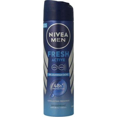 Afbeelding van Nivea Men Fresh Active Deodorant Spray 150ML