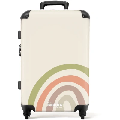 Afbeelding van NoBoringSuitcases.com Grote koffer Kinderkoffer geschikt voor jongens en meisjes Reiskoffer met 4 wielen slot Trolley op wieltjes 60 liter Rolkoffer groot kinderen Ruimbagage valies 20kg Luggage suitcase large Hardcase middelmaat