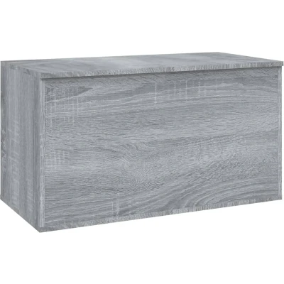 Afbeelding van vidaXL Opbergkist 84x42x46 cm bewerkt hout grijs sonoma eikenkleurig