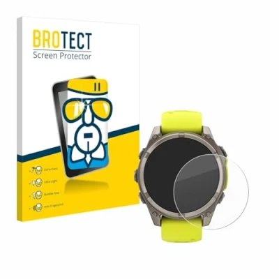 Afbeelding van BROTECT Glas Screen Protector voor Garmin Fenix 8 Solar (47 mm) Schermbeschermer [9H Hardheid, Beschermglas Folie niet Gehard Glas]