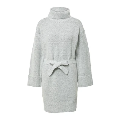 Afbeelding van VILA Virolfie LS TIE BELT KA Gebreide jurk, Dames, Maat: XS, Light grey melange