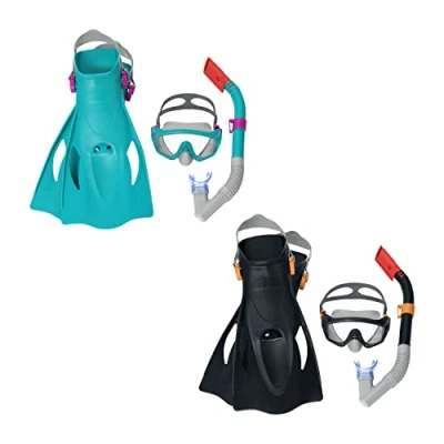 Afbeelding van Bestway Set Masker en Buis Volwassene Anatomische Bandje Assorti Kleur +14 Jaar Strand Zwembad...