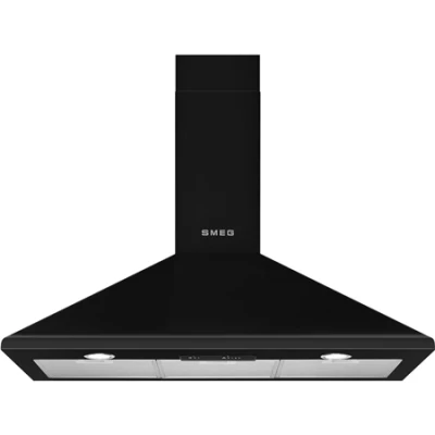 Afbeelding van SMEG KSED95NEE Afzuigkap Wandschouw 90 cm Zwart