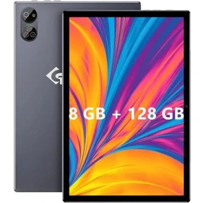 Afbeelding van TYD Android Tablet 10,1 inch 8 GB + 128 (1 TB TF), Octa Core, 2,5 GHz, MP 13 MP, 4G LTE camera, WiFi, Type C (128 GB, zwart)