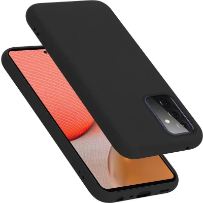 Afbeelding van Cadorabo Hoesje geschikt voor Samsung Galaxy A72 4G / 5G Case in LIQUID ZWART Beschermhoes TPU silicone Cover