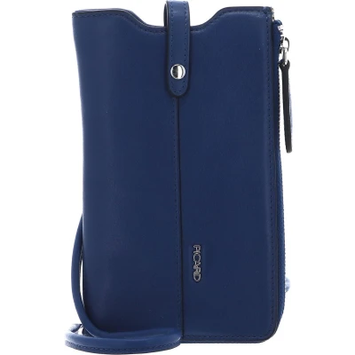 Afbeelding van PICARD Leren Schoudertas mobiele telefoon Spirit 1 Smartphone Bag Royal Blauw