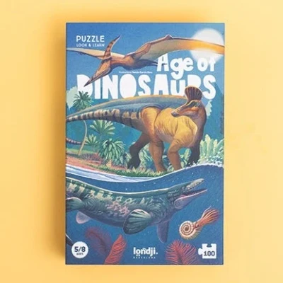 Afbeelding van LONDJI puzzel Age of dinosaurs 5jr+ / 100 stks