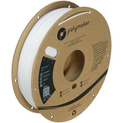 Afbeelding van Polymaker PC02002 Polymax Tough Filament PC (polycarbonaat) Hoge stijfheid, Hittebestendig, Slagvast 1.75 mm 750 g Wit 1 stuk(s)