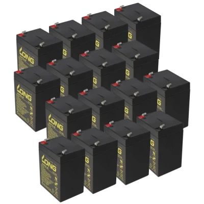 Afbeelding van 16 stuks Kung Long WP5 12 loodaccu Volt 5Ah, geschikt voor het accupakket APCRBC140 van APC, complete set bestaande uit accu&#039;s