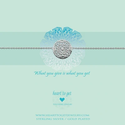 Afbeelding van Heart to Get Armband Zilver Rond (18 20 cm)