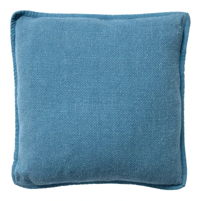 Afbeelding van Dutch Decor BOWIE Sierkussen van gewassen katoen Provincial Blue 45x45 cm blauw