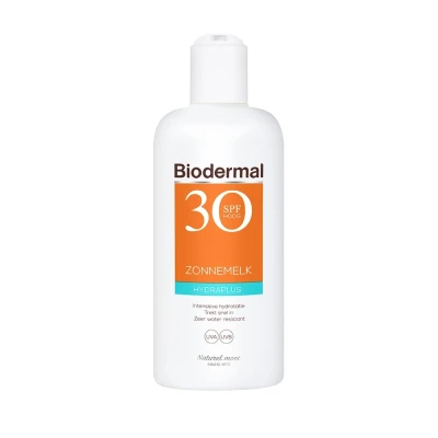 Afbeelding van 2x Biodermal Hydraplus Zonnemelk SPF 30 200 ml