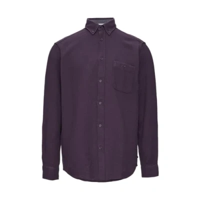 Afbeelding van s.Oliver Regular FIT Buttondown Struktur Overhemd, Heren, Maat: XXL, Aubergine