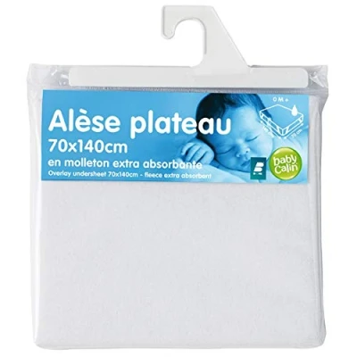 Afbeelding van Babycalin matrasbeschermer, molton, waterdicht, 70 x 140 cm