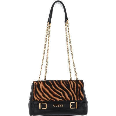 Afbeelding van GUESS Schoudertas Sestri Convertible Crossbody Flap Bag Tiger Veelkleurig