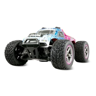 Afbeelding van Amewi MAX20 blau Pink Blauw, Brushed 1:20 RC modelauto voor beginners Elektro Monstertruck 4WD RTR 2,4 GHz