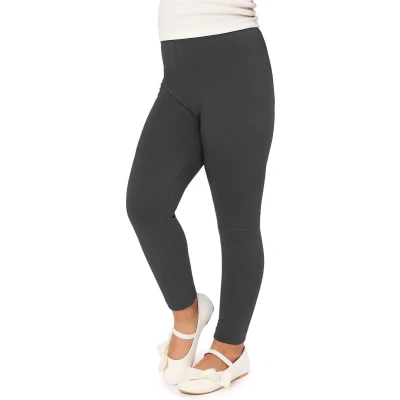 Afbeelding van Merry Style MS MS10 130 LE Meisjes Lang Leggings Sport Vrijetijdsbroek Viscose Sporbroek Yogabroek Grafiet 122