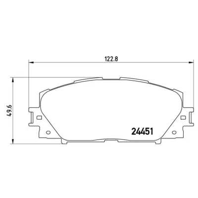 Afbeelding van Brembo Remblokset P 83 106